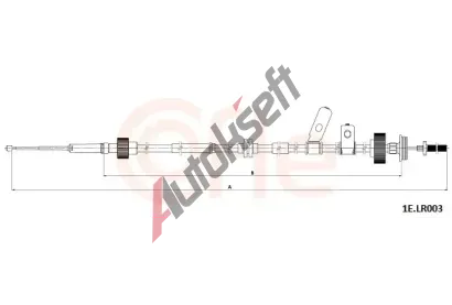 COFLE Tan lanko parkovac brzdy CFL 1E.LR003, 1E.LR003