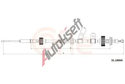 COFLE Tan lanko parkovac brzdy CFL 1E.LR004, 1E.LR004