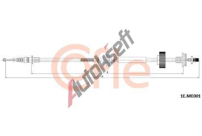 COFLE Ta�n� lanko parkovac� brzdy CFL 1E.ME001, 1E.ME001