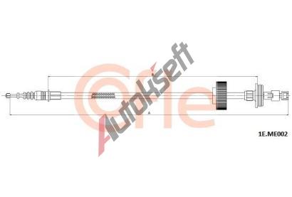 COFLE Ta�n� lanko parkovac� brzdy CFL 1E.ME002, 1E.ME002