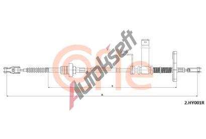 COFLE Spojkov� lanko CFL 2.HY001R, 2.HY001R