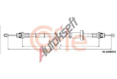 COFLE Ta�n� lanko parkovac� brzdy CFL 20.160B054, 20.160B054
