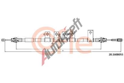 COFLE Tan lanko parkovac brzdy CFL 20.160B055, 20.160B055