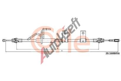 COFLE Tan lanko parkovac brzdy CFL 20.160B056, 20.160B056