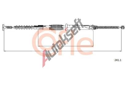 COFLE Tan lanko parkovac brzdy CFL 241.1, 241.1