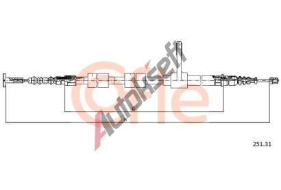 COFLE Tan lanko parkovac brzdy CFL 251.31, 251.31