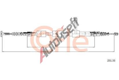 COFLE Tan lanko parkovac brzdy CFL 251.33, 251.33