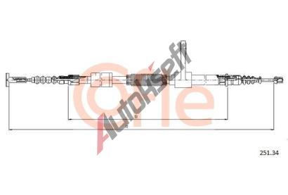 COFLE Tan lanko parkovac brzdy CFL 251.34, 251.34