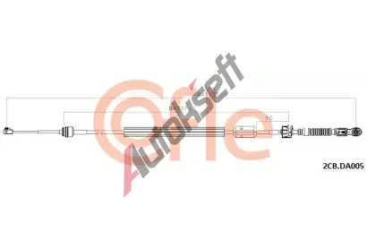 COFLE Tažné lanko ruční převodovky CFL 2CB.DA005, 2CB.DA005 COFLE Tažné lanko ruční převodovky CFL 2CB.DA005, 2CB.DA005