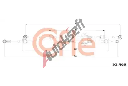COFLE Tažné lanko ruční převodovky CFL 2CB.FD025, 2CB.FD025 COFLE Tažné lanko ruční převodovky CFL 2CB.FD025, 2CB.FD025