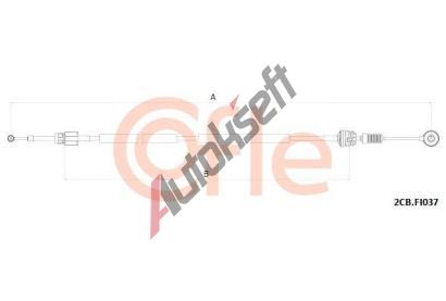 COFLE Tažné lanko ruční převodovky CFL 2CB.FI037, 2CB.FI037 COFLE Tažné lanko ruční převodovky CFL 2CB.FI037, 2CB.FI037