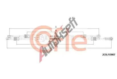 COFLE Tažné lanko ruční převodovky CFL 2CB.FO007, 2CB.FO007 COFLE Tažné lanko ruční převodovky CFL 2CB.FO007, 2CB.FO007