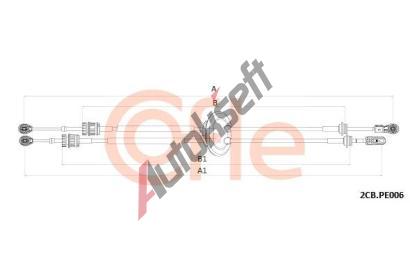 COFLE Tažné lanko ruční převodovky CFL 2CB.PE006, 2CB.PE006 COFLE Tažné lanko ruční převodovky CFL 2CB.PE006, 2CB.PE006
