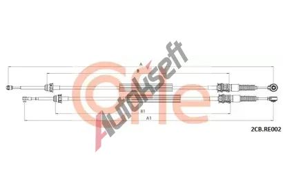 COFLE Tažné lanko ruční převodovky CFL 2CB.RE002, 2CB.RE002 COFLE Tažné lanko ruční převodovky CFL 2CB.RE002, 2CB.RE002