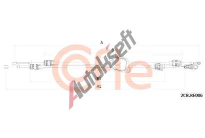 COFLE Tažné lanko ruční převodovky CFL 2CB.RE006, 2CB.RE006 COFLE Tažné lanko ruční převodovky CFL 2CB.RE006, 2CB.RE006