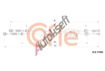 COFLE Tažné lanko ruční převodovky CFL 2CB.TY005, 2CB.TY005 COFLE Tažné lanko ruční převodovky CFL 2CB.TY005, 2CB.TY005