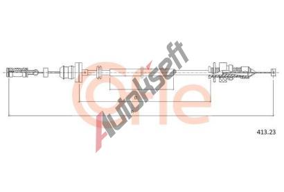 COFLE Lanko pedálu plynu CFL 413.23, 413.23 COFLE Lanko pedálu plynu CFL 413.23, 413.23