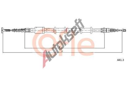 COFLE Tan lanko parkovac brzdy CFL 441.3, 441.3