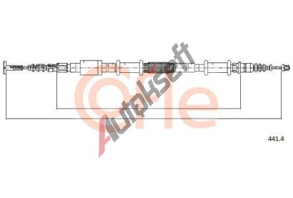 COFLE Tan lanko parkovac brzdy CFL 441.4, 441.4