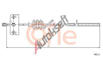 COFLE Ta�n� lanko parkovac� brzdy CFL 461.1, 461.1