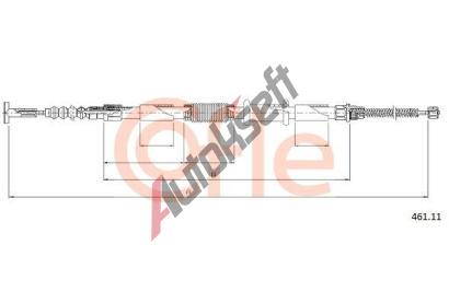 COFLE Ta�n� lanko parkovac� brzdy CFL 461.11, 461.11