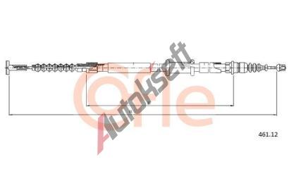 COFLE Tan lanko parkovac brzdy CFL 461.12, 461.12