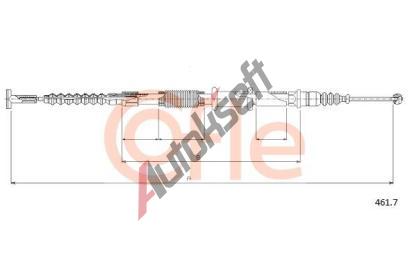 COFLE Tan lanko parkovac brzdy CFL 461.7, 461.7