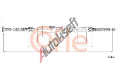 COFLE Tan lanko parkovac brzdy CFL 461.8, 461.8