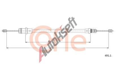 COFLE Tan lanko parkovac brzdy CFL 491.1, 491.1
