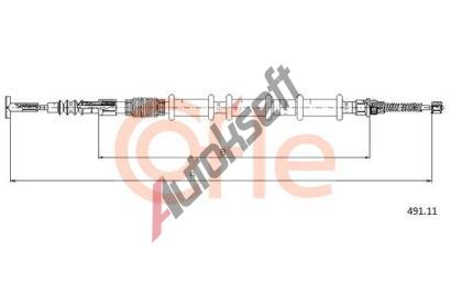 COFLE Tan lanko parkovac brzdy CFL 491.11, 491.11