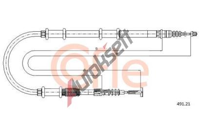 COFLE Tan lanko parkovac brzdy CFL 491.21, 491.21