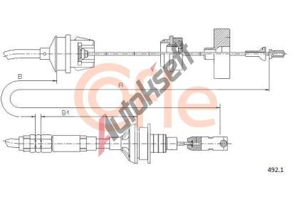 COFLE Spojkov� lanko CFL 492.1, 492.1