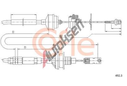 COFLE Spojkov lanko CFL 492.3, 492.3