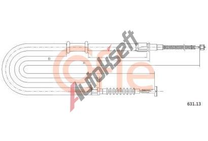COFLE Ta�n� lanko parkovac� brzdy CFL 631.13, 631.13