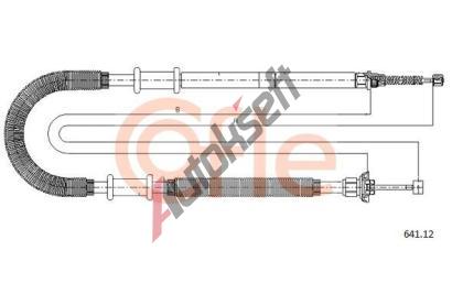 COFLE Tan lanko parkovac brzdy CFL 641.12, 641.12