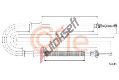 COFLE Tan lanko parkovac brzdy CFL 641.13, 641.13