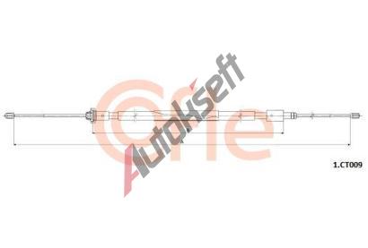 COFLE Tan lanko parkovac brzdy CFL 92.1.CT009, 92.1.CT009