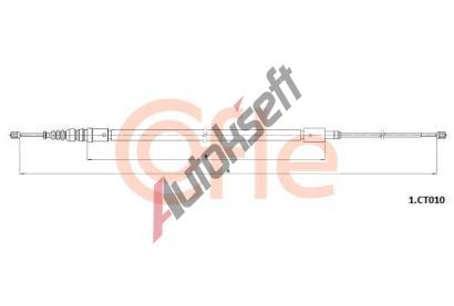 COFLE Tan lanko parkovac brzdy CFL 92.1.CT010, 92.1.CT010