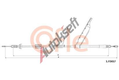 COFLE Tan lanko parkovac brzdy CFL 92.1.FD017, 92.1.FD017