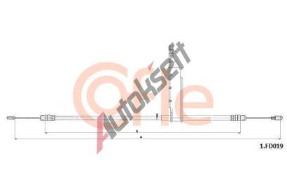 COFLE Ta�n� lanko parkovac� brzdy CFL 92.1.FD019, 92.1.FD019