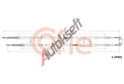 COFLE Ta�n� lanko parkovac� brzdy CFL 92.1.OP001, 92.1.OP001