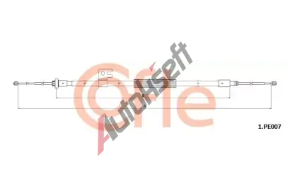 COFLE Tan lanko parkovac brzdy CFL 92.1.PE007, 92.1.PE007