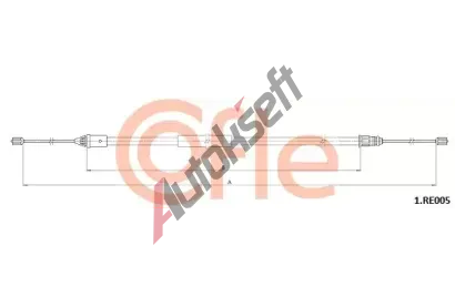 COFLE Tan lanko parkovac brzdy CFL 92.1.RE005, 92.1.RE005