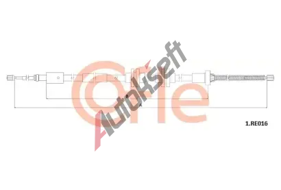 COFLE Tažné lanko parkovací brzdy CFL 92.1.RE016, 92.1.RE016 COFLE Tažné lanko parkovací brzdy CFL 92.1.RE016, 92.1.RE016