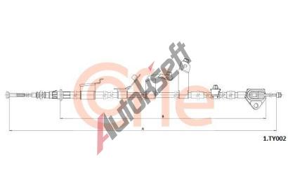 COFLE Ta�n� lanko parkovac� brzdy CFL 92.1.TY002, 92.1.TY002