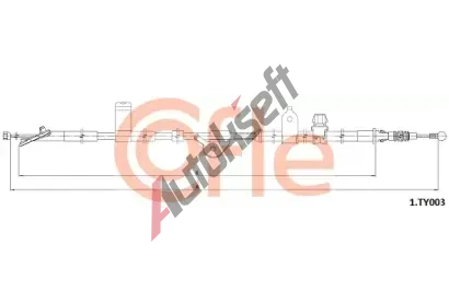 COFLE Tan lanko parkovac brzdy CFL 92.1.TY003, 92.1.TY003