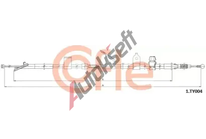 COFLE Ta�n� lanko parkovac� brzdy CFL 92.1.TY004, 92.1.TY004