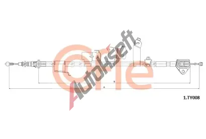 COFLE Tažné lanko parkovací brzdy CFL 92.1.TY008, 92.1.TY008 COFLE Tažné lanko parkovací brzdy CFL 92.1.TY008, 92.1.TY008