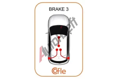 COFLE Tan lanko parkovac brzdy CFL 92.1.VK018, 92.1.VK018