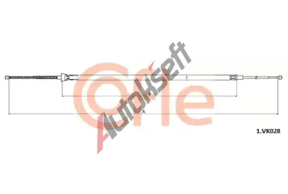 COFLE Tan lanko parkovac brzdy CFL 92.1.VK028, 92.1.VK028
